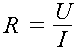 Formel zur Berechnung des Widerstands
